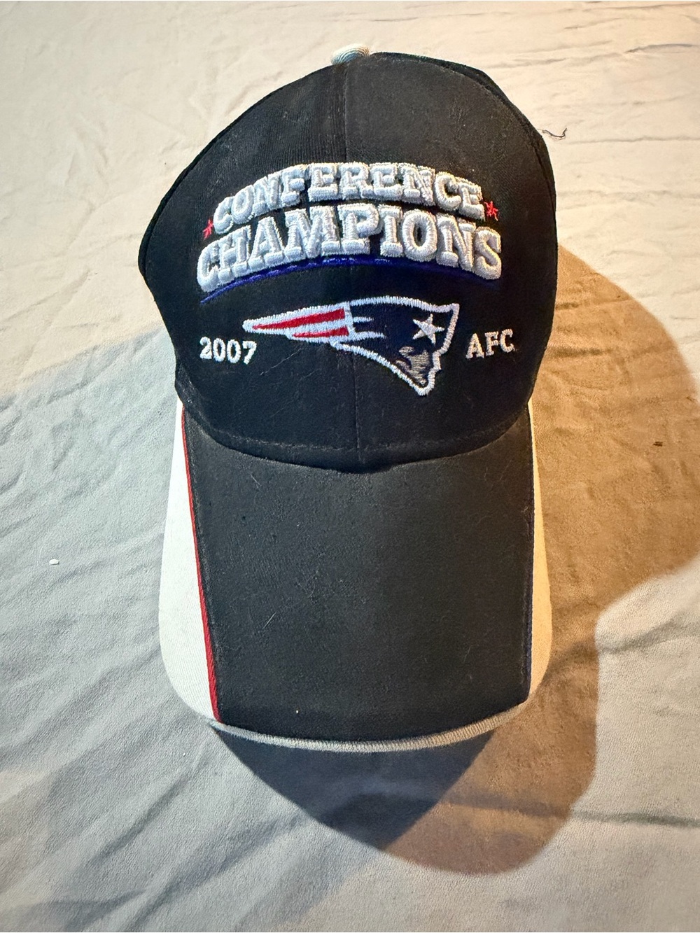 NFL New England Patriots Black/White Conference Champions Cap